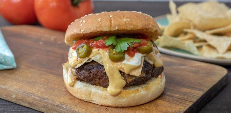 Cookout Nacho Chili Style Hamburger